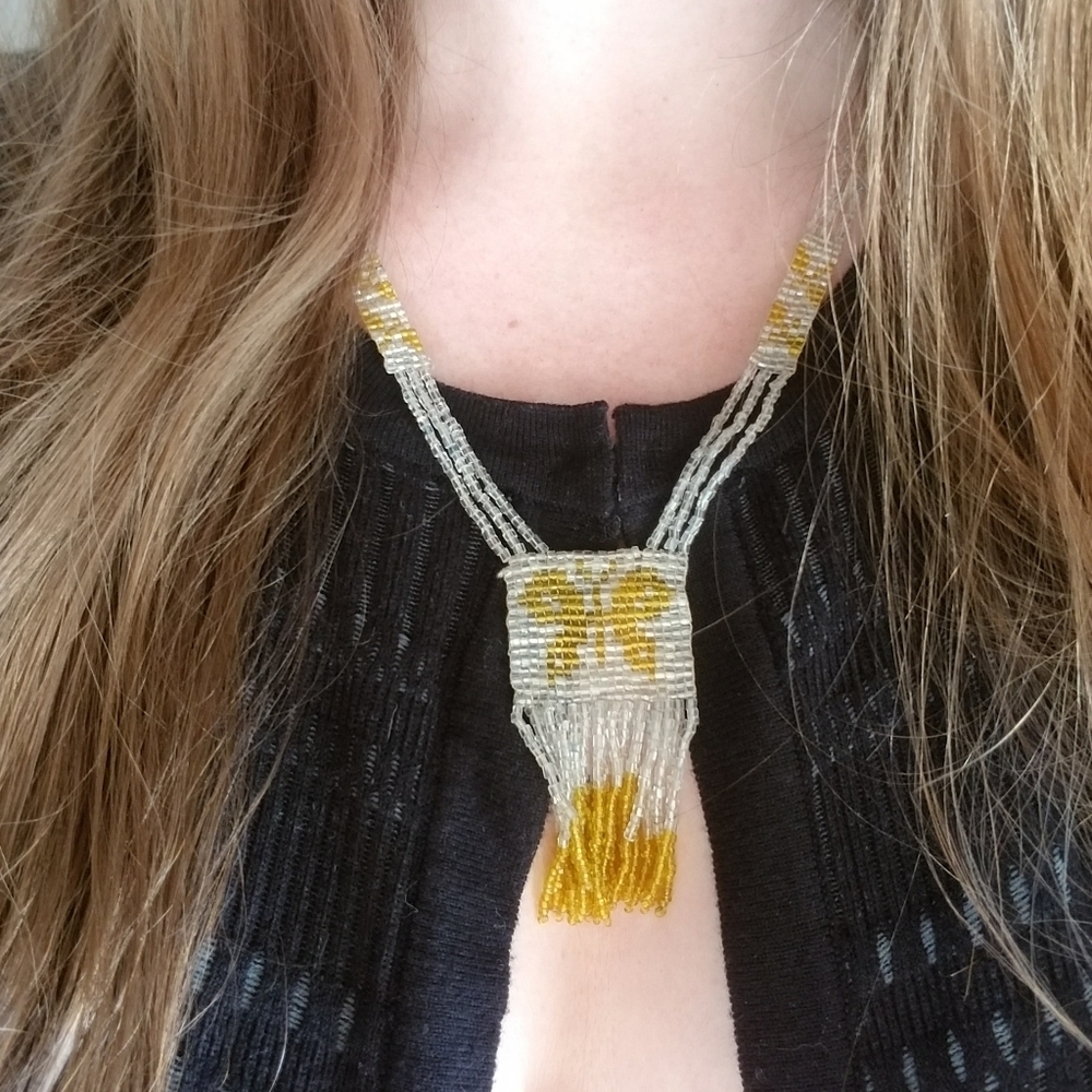 Vintage butterfly necklace